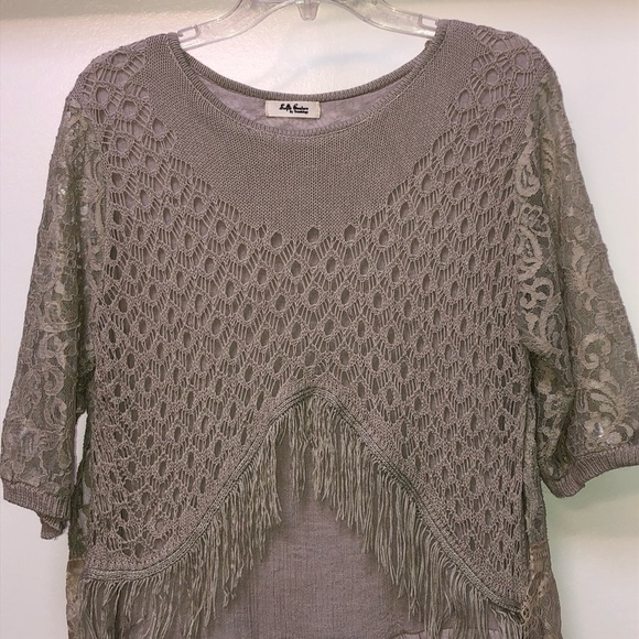 BOHO crochet fringe Tunic/Dress Selfie Couture by Trendology - Picture 5 of 9